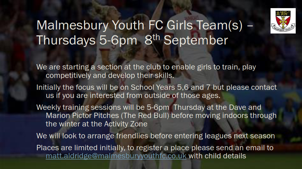 MYFC launching new girls teams